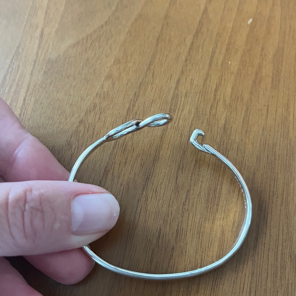Sterling Silver Infinity Bracelet - image 4